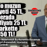 SERADA 25 TL, MARKETTE 150 TL! MUZDAKİ BÜYÜK UÇURUMU BURHANETTİN KOCAMAZ TBMM’YE TAŞIDI!