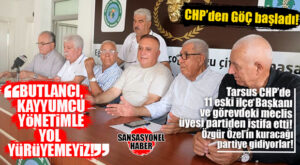 BOMBA… CHP’DE KOPMALAR HIZLANDI: TARSUS’TA 11 ESKİ İLÇE BAŞKANI VE GÖREVDEKİ 1 MECLİS ÜYESİ CHP’DEN İSTİFA ETTİ!
