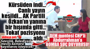 BOMBAAA… AK PARTİLİ ÖZKAN, CHP’Lİ TOROSLAR BELEDİYE BAŞKANI YILDIZ HAKKINDA SUÇ DUYURUSUNDA BULUNDU: “BANA TOKAT ATMAYA ÇALIŞTI!”