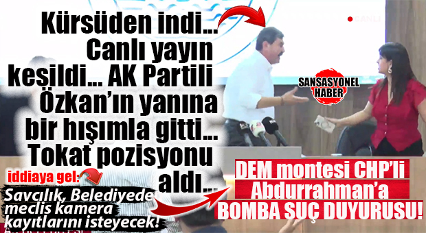 BOMBAAA… AK PARTİLİ ÖZKAN, CHP’Lİ TOROSLAR BELEDİYE BAŞKANI YILDIZ HAKKINDA SUÇ DUYURUSUNDA BULUNDU: “BANA TOKAT ATMAYA ÇALIŞTI!”