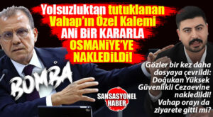MERSİN BÜYÜKŞEHİR’İ SARSAN DOSYADA BOMBA GELİŞME… YOLSUZLUKTAN TUTUKLU VAHAP’IN ÖZEL KALEM MÜDÜRÜ DOĞUKAN UYAN’A ŞOK NAKİL! OSMANİYE YÜKSEK GÜVENLİKLİ CEZAEVİNE GÖNDERİLDİ: GÖZLER BÜYÜKŞEHİR’DEKİ O DOSYADA!