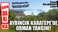 SON DAKİKA… AYDINCIK KARATEPE’DE ORMAN YANGINI: HELİKOPTER VE UÇAKLAR DEVREYE GİRDİ