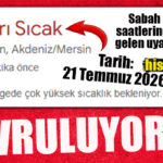 DİKKAT MERSİN! KAVRULUYORUZ: HİSSEDİLEN SICAKLIK 45-50 DERECELERİ BULACAK!