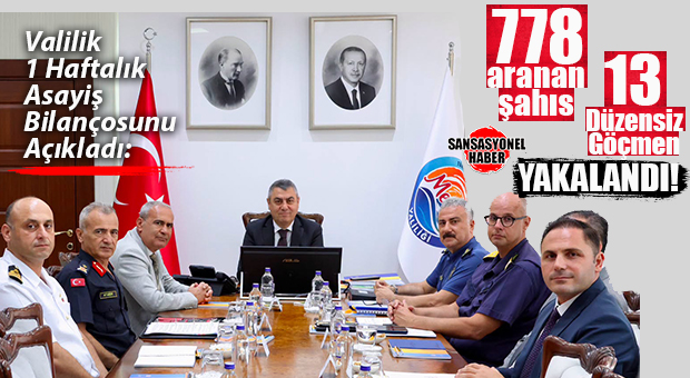MERSİN’DE GÜVENLİK GÜÇLERİNDEN KESİNTİSİZ OPERASYON: 778 ARANAN ŞAHIS VE 13 DÜZENSİZ GÖÇMEN YAKALANDI