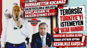 İYİ PARTİLİ BURHANETTİN KOCAMAZ TARSUS’TA GAZETECİLERLE BULUŞTU, ŞEHİT AİLELERİ VE GAZİLERİ ZİYARET ETTİ! KOCAMAZ: “İSTER CHP’DEN İSTER AKP’DEN İSTER MHP’DEN OLSUN; YANİ TABAN, APO’NUN AFFEDİLMESİNE KESİNLİKLE KARŞI!”