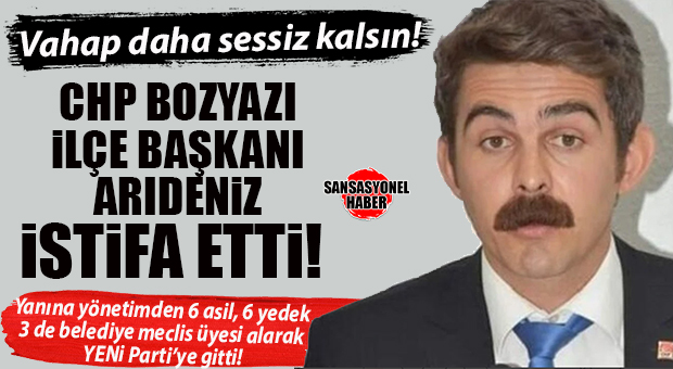 CHP BOZYAZI’DA FLAŞ: İLÇE BAŞKANI, YÖNETİMİ VE MECLİS ÜYELERİ PARTİDEN AYRILDI, YENİ PARTİ’YE GİTTİ!
