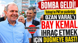 CHP’NİN İHRAÇ LİSTESİNDE VAHAP SEÇER’E ŞOK: VAHAP SEÇER’İN PM’YE YAZDIRDIĞI OZAN VARAL CHP’NİN CHP’NİN BUTLAN YÖNETİMİNİN İHRAÇ LİSTESİNDE!