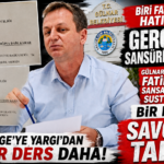 GÜLNAR BELEDİYESİ’NİN SANSASYONEL HABER’İ SUSTURMA ÇABASI BİR KEZ DAHA SAVCILIĞA TAKILDI! GÜLNAR BELEDİYESİ’NİN SANSASYONEL HABER’İ ŞİKAYETİ BİR KEZ DAHA REDDEDİLDİ