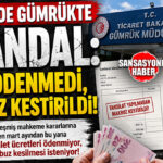 “PARA YOK AMA MAKBUZ KESİN!” MERSİN’DE GÜMRÜKTE SKANDAL YAZIŞMALAR!