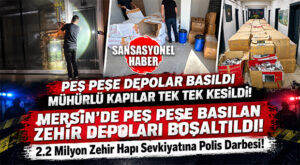 MERSİN NARKOTİK’TEN PARAVAN DEPOLARA PEŞ PEŞE 2 BASKIN: 2 MİLYONU AŞKIN SENTETİK HAP ELE GEÇİRİLDİ!