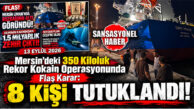 MERSİN LİMANI’NDAKİ 350 KİLOLUK REKOR KOKAİN OPERASYONUNDA SICAK GELİŞME: 8 ŞÜPHELİ TUTUKLANDI!