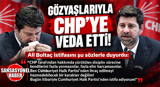 FLAŞ GELİŞME: TARSUS BELEDİYE BAŞKANI ALİ BOLTAÇ “BEN CUMHURİYET HALK PARTİSİ’NDEN İHRAÇ EDİLMEYİ HAZMEDEBİLECEK BİR KARAKTER DEĞİLİM!” DEDİ VE GÖZYAŞLARIYLA PARTİSİNDEN İSTİFA ETTİ!